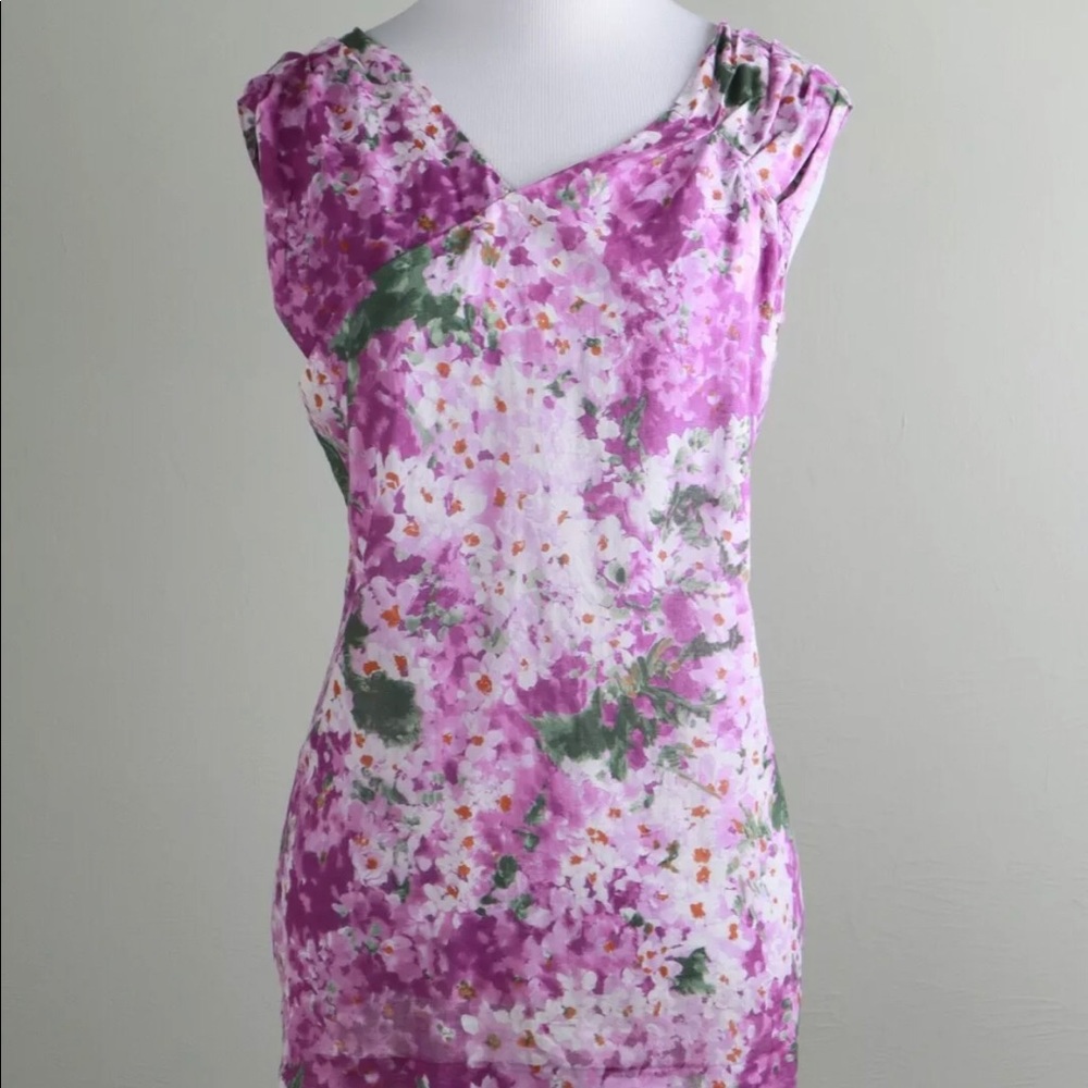 JCrew collection purple lilac sleeveless blouse Size 4